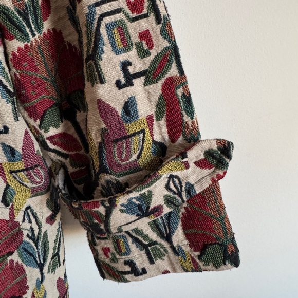 Floral Patterned Women's Jacket - Picture 5 of 6